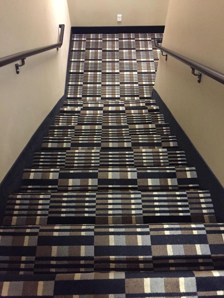 carpeted staircase