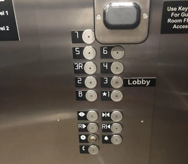 Elevator buttons
