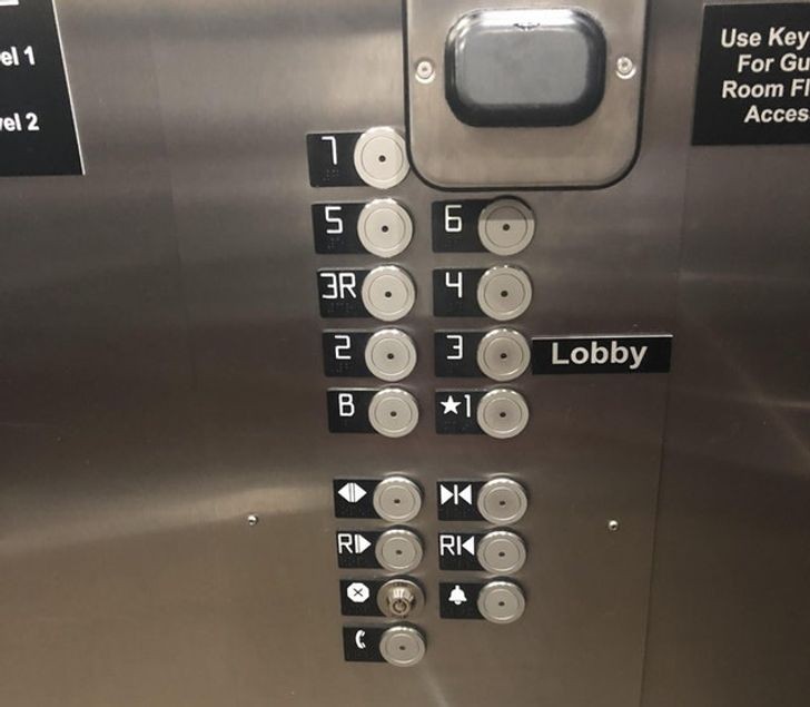 Elevator buttons